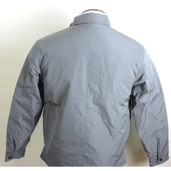 OOBE Brand Men's Snap Front Deck Shirt Jacket Ash Grey Black NWT - Picture 3 of 7
